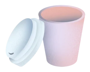 Gobelets boisson papier / carton, dont couvercles