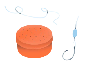 Lignes de pêche/hameçon/boîte d’appats